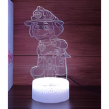 3D LED Night Light - Paw Patrol - Marshall