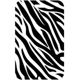 ID Card Badge Holder - Black And White Zebra Print