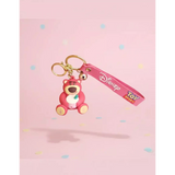 3D PVC Figure Keychain - Toy Story - Lotso Bear Holding A Drink