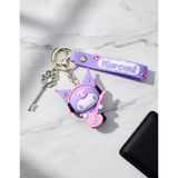 3D PVC Figure Keychain - Kuromi - Rocker Guitar