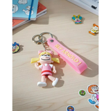 3D PVC Figure Keychain - Hey Arnold! - Helga Pataki Walking Smirk