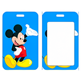 ID Card Badge Holder - Mickey & Friends - Mickey Mouse Waving Blue Card