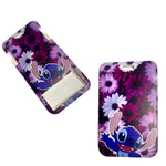 ID Card Badge Holder - Lilo & Stitch - Stitch (Purple Flower Field)