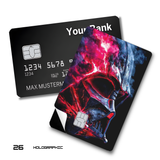 Credit Card Skin Sticker - Star Wars - Fiery Darth Vader Helmet - Holographic