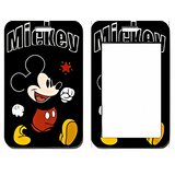 ID Card Badge Holder - Mickey & Friends - Mickey Mouse Waving On Black Card