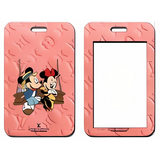 ID Card Badge Holder - Mickey & Friends - Mickey And Minnie On A Swing