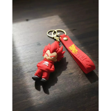 3D PVC Figure Keychain - Dragon Ball Z - Vegeta Red Skull Hoodie