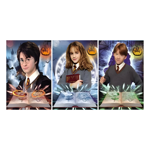 3D Lenticular Poster 12"x16" - Harry Potter - Hogwarts Magic Spellbook