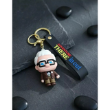 3D PVC Figure Keychain - Up Una Aventura Juntos - Carl Fredricksen Chibi Grumpy