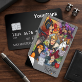 Credit Card Skin Sticker - Disney Villains - Disney Villains Group Collage - Holographic