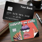 Credit Card Skin Sticker - SpongeBob - Patrick Star Cobrate Mi Ciela Meme - Holographic