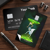 Credit Card Skin Sticker - Rick and Morty - Rick and Morty Portal Surfing - Holographic