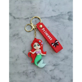 3D PVC Figure Keychain - Disney Princess - Chibi Ariel Mermaid Variant 3