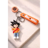 3D PVC Figure Keychain - Dragon Ball Z - Chibi Goku Casual Waving