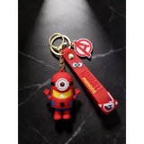 3D PVC Figure Keychain - Minions - Minion Spider-man Outfit
