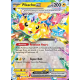 Card Keychain - Pokémon - Pikachu Basic ex Tera Type crystal art