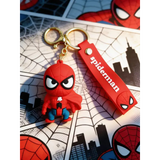 3D PVC Figure Keychain - Spider-Man - Chibi With Cape