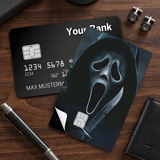 Credit Card Skin Sticker - Scream - Ghostface with Bloody Knife - Holographic