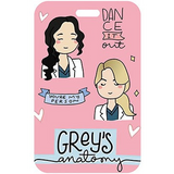 ID Card Badge Holder - Grey's Anatomy - Pink Dance It Out Vertical