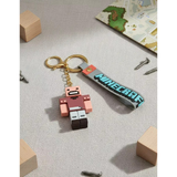 3D PVC Figure Keychain - Minecraft - Steve Blocky Figure (Style 2)