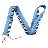 Lanyard - Piano Keys and Music Notes