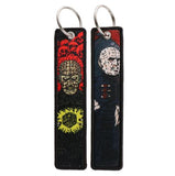 Embroidery Keychain - Horror Movies - Hellraiser Pinhead And Slasher Villains