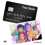 Credit Card Skin Sticker - League of Legends - K/DA Selfie Pop Art - Holographic