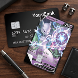 Credit Card Skin Sticker - Pokémon - Mewtwo V Trading Card - Holographic