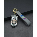 3D PVC Figure Keychain - Sonic the Hedgehog - Grey Sonic Standing