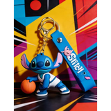 3D PVC Figure Keychain - Lilo & Stitch - Stitch Dribbling Basketball