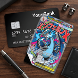 Credit Card Skin Sticker - Pokémon - Japanese Mega Charizard X Card - Holographic