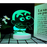 3D LED Night Light - Crayon Shin-chan - Shin-chan making a funny face