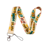 Lanyard - "KEEP AT IT YOU'RE DOING GREAT" with Suns and Abstract Shapes