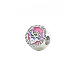 Bracelet Charm - Sanrio - Cinnamoroll pink rhinestone bead