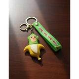 3D PVC Figure Keychain - Italian Brainrot - Grumpy Monkey Banana