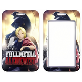 ID Card Badge Holder - Fullmetal Alchemist - Edward Elric With Alphonse Elric Silhouette