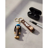 3D PVC Figure Keychain - Bluey - Sausage Dog Blue Cap