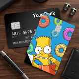Credit Card Skin Sticker - The Simpsons - Bart Simpson With Floating Donuts