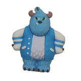 3D PVC Figure Keychain - Monsters Inc - Sulley Letterman Jacket