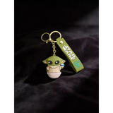 3D PVC Figure Keychain - Star Wars - Grogu Holding Control Knob