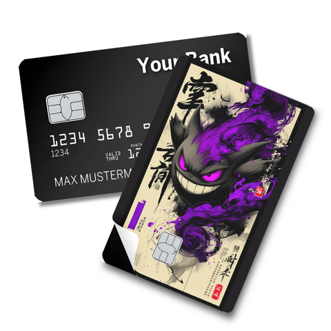 Credit Card Skin Sticker - Pokémon - Gengar