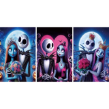 3D Lenticular Poster 12x16 - The Nightmare Before Christmas - Jack Skellington, Sally