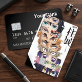 Credit Card Skin Sticker - Demon Slayer - Characters Eyes Collage