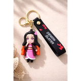 3D PVC Figure Keychain - Demon Slayer - Nezuko Chibi Smiling