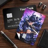 Credit Card Skin Sticker - Solo Leveling - Sung Jinwoo With Shadow Beast - Holographic