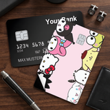Credit Card Skin Sticker - Sanrio - Characters Peeking Around Edges