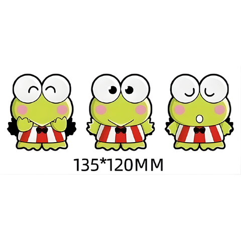 3D Lenticular Sticker - Sanrio - Keroppi Trio