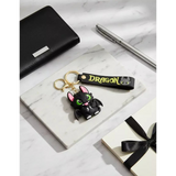 3D PVC Figure Keychain - How to Train Your Dragon - Chibi Toothless Tongue Out