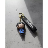 3D PVC Figure Keychain - Familia Addams Adams - Wednesday Nevermore Uniform Variant 3