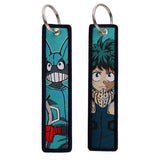 Embroidery Keychain - My Hero Academia - Deku And Villain